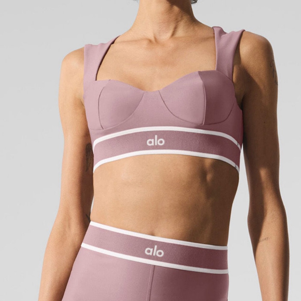 ALO Yoga Mauve Sports Bra